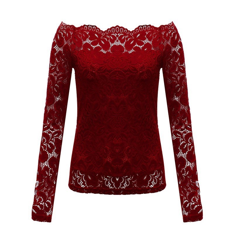 Bijou - bådhals bluse bordeaux