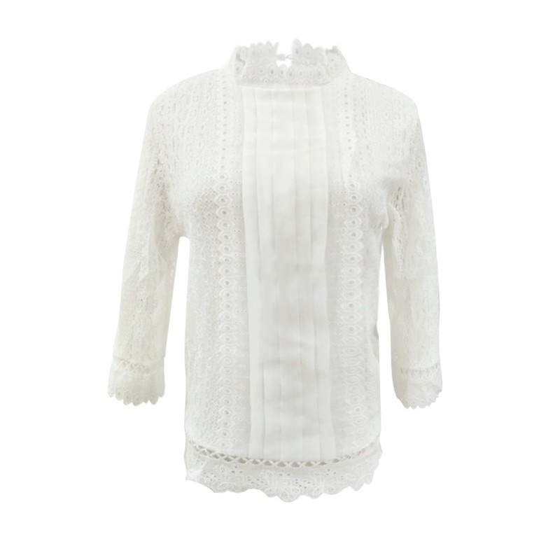 Rachel - trekvartærmet bluse hvid 3 stk